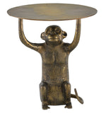 Abu Drinks Table Antique Gold Finish