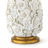Alice Porcelain Flower Table Lamp - Decor - Tipplergoods