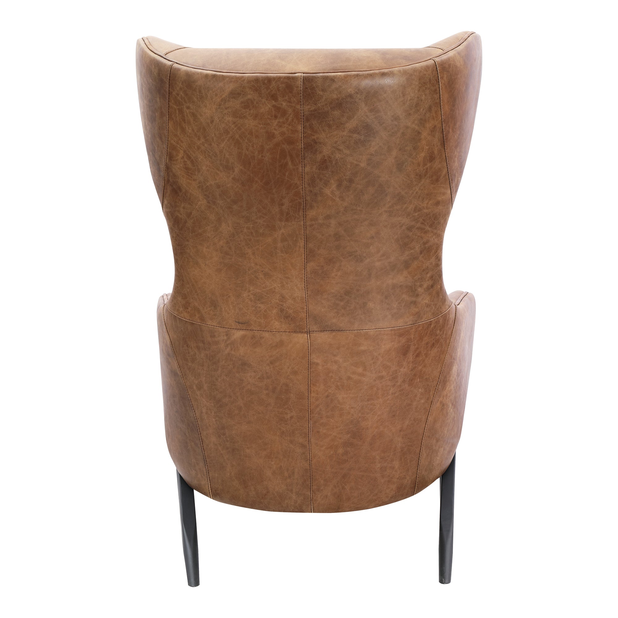 Amos Leather Accent Chair - Furniture - Tipplergoods