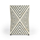 Anais End Table - White and Grey Bone Inlay - - Furniture - Tipplergoods