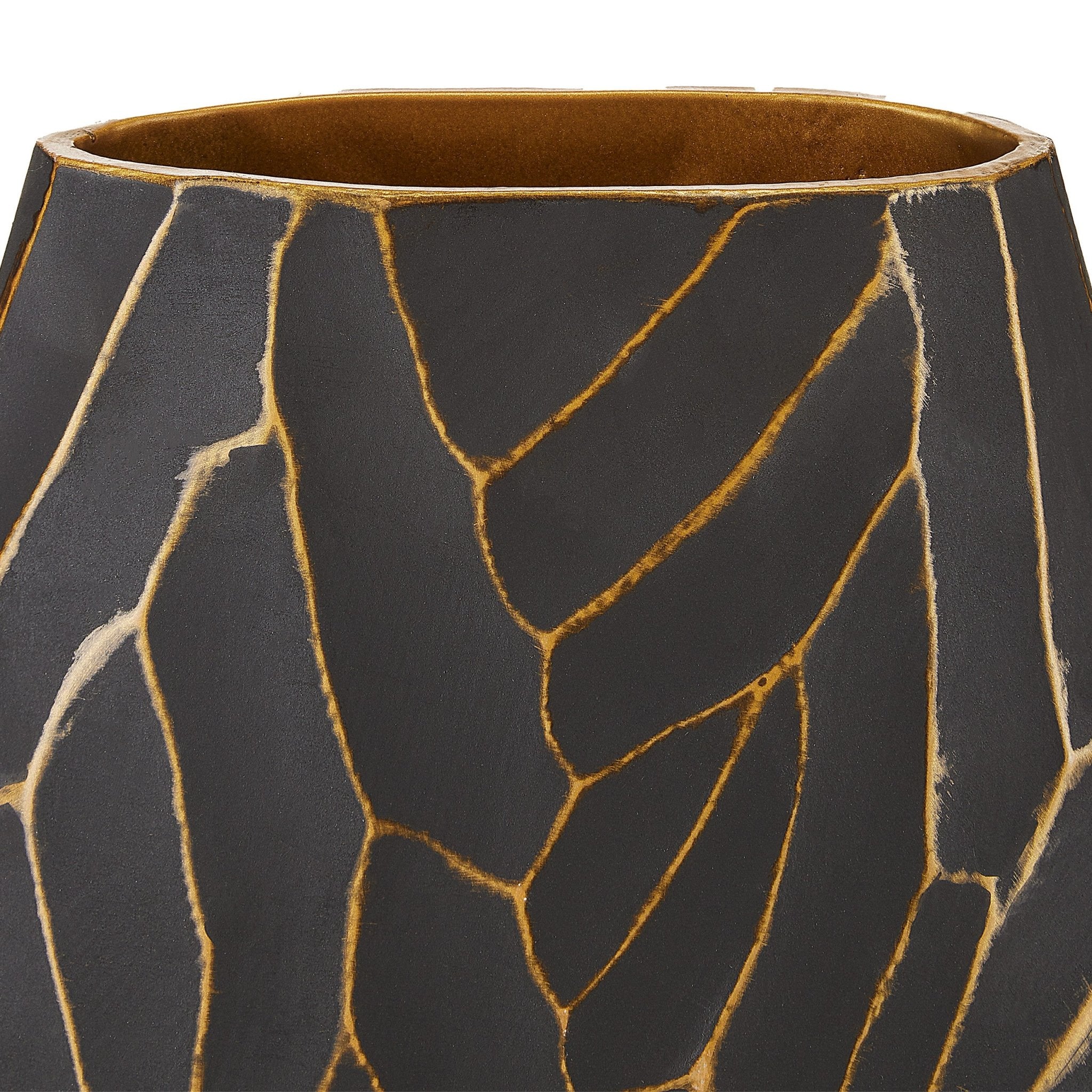 Anika Black Vase Set of 2 - Decor - Tipplergoods