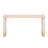 Arden Console Table - Silver Peony/Satin Brass - - Furniture - Tipplergoods