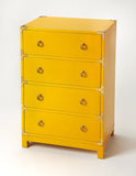 Ardennes Yellow Campaign Accent Chest - Furniture - Tipplergoods