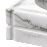 Ashtray Nestor - Honed white marble - - Barware - Tipplergoods