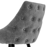 Bar Stool Cedro - Clarck grey | black & brass finish legs - - Furniture - Tipplergoods