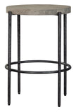 Bedford Park Gray Counter Stool/Forged Legs - Furniture - Tipplergoods