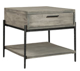 Bedford Park Gray End Table W/ Drawer - Furniture - Tipplergoods