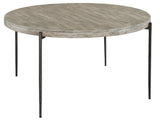 Bedford Park Gray Round Dining Table
