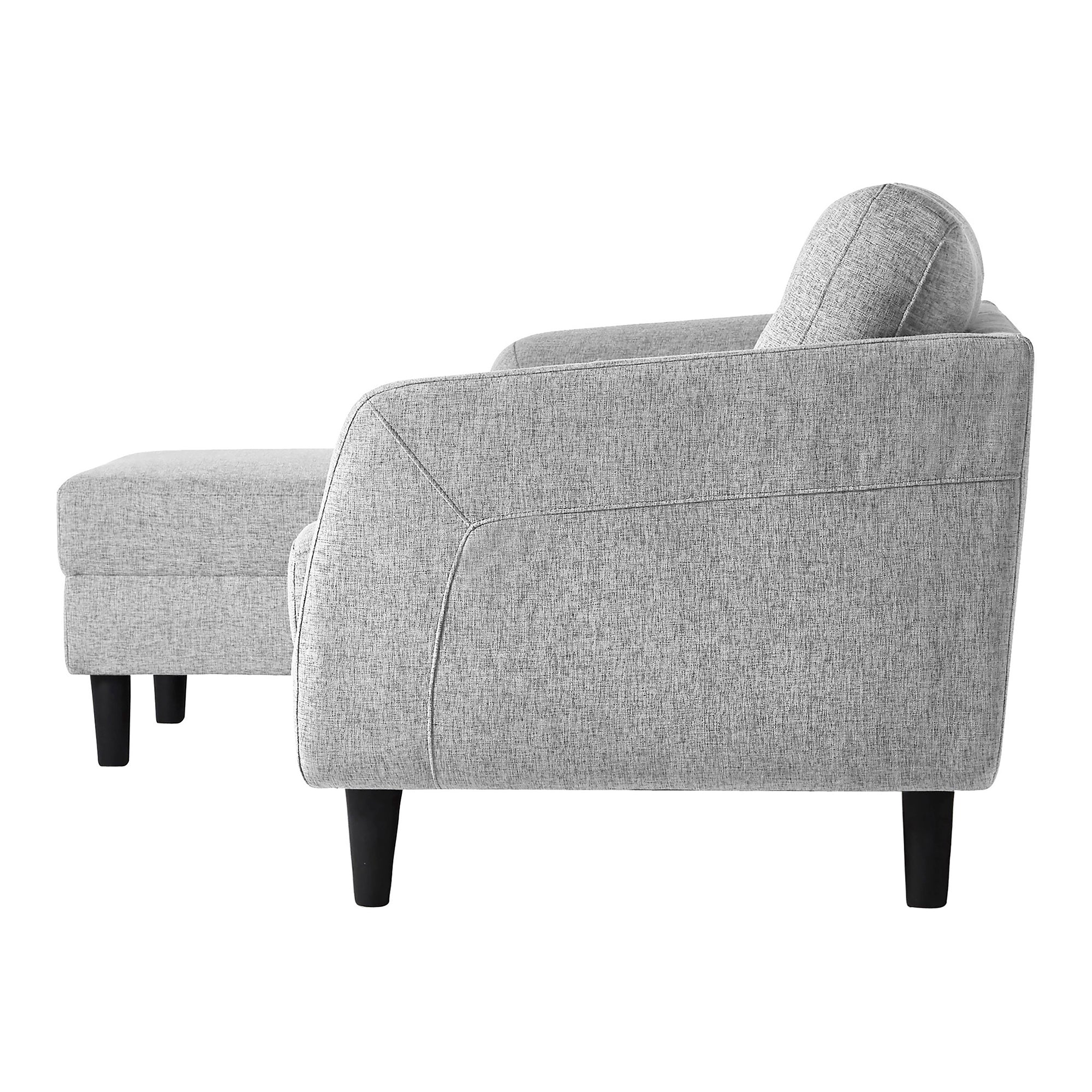 Belagio Sofa Bed With Chaise Left - Grey - - Furniture - Tipplergoods