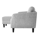 Belagio Sofa Bed With Chaise Left - Grey - - Furniture - Tipplergoods