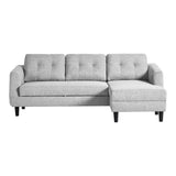 Belagio Sofa Bed With Chaise Right - Grey - - Furniture - Tipplergoods