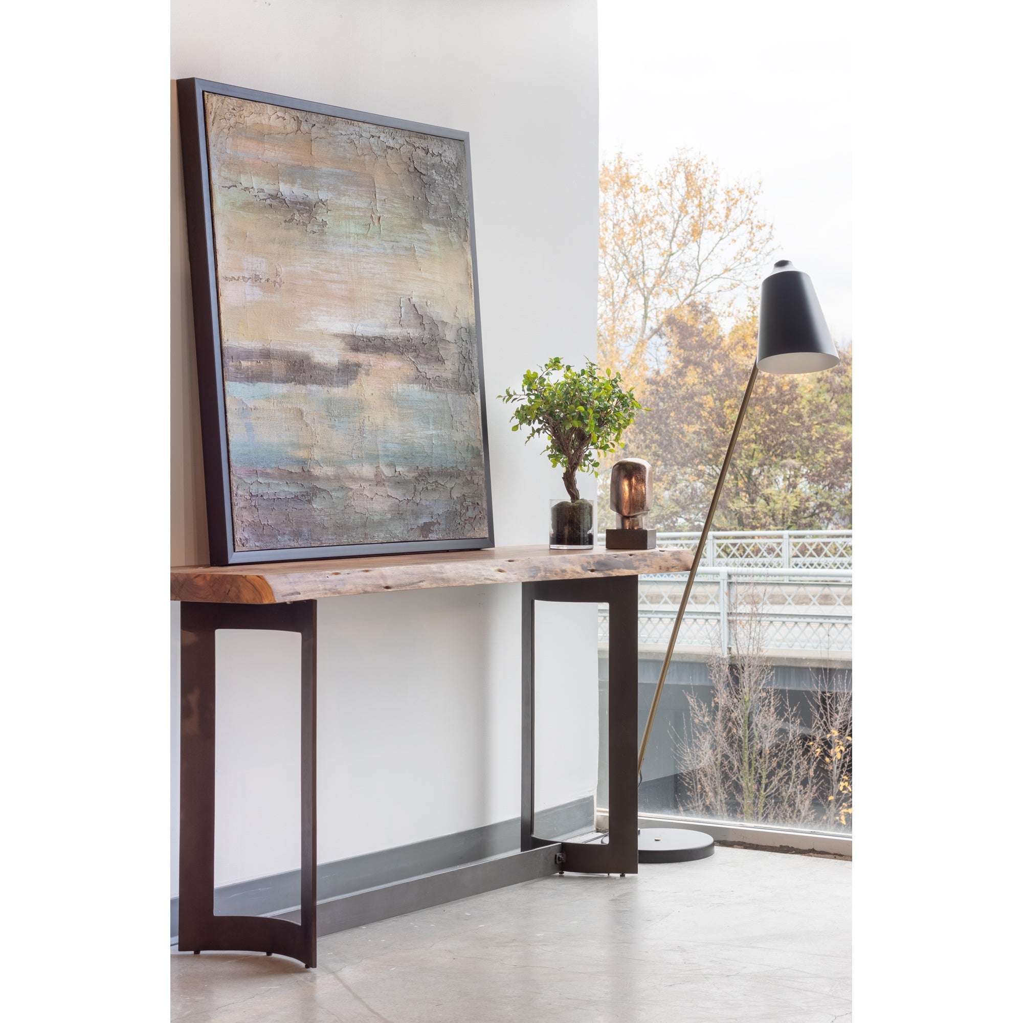 Bent Console Table Smoked - Furniture - Tipplergoods