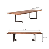 Bent Dining Table Extra Small - Brown - - Furniture - Tipplergoods