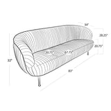 Beretta Leather Sofa - Furniture - Tipplergoods