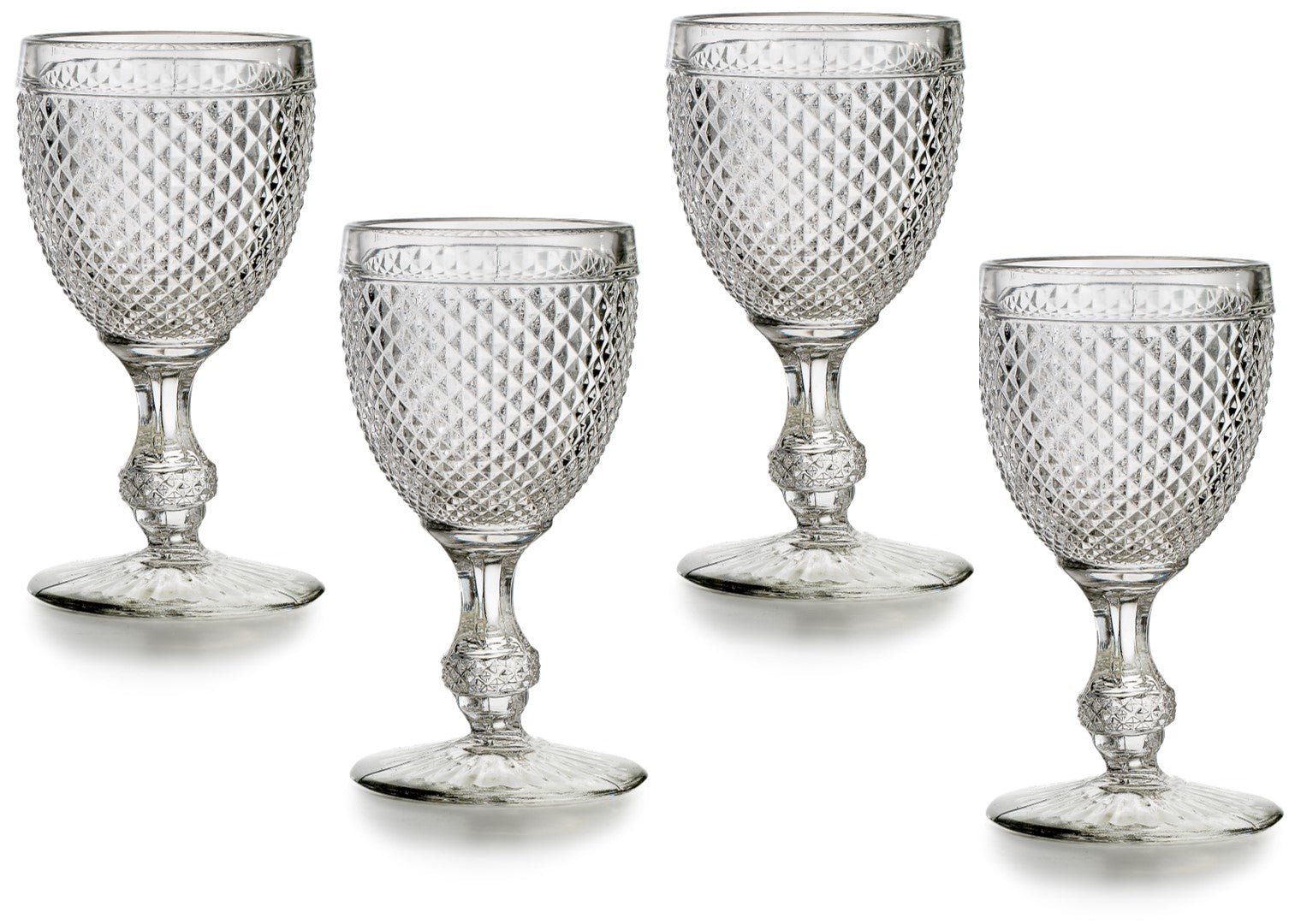 Bicos - Set Of 4 Water Goblets - Amber - - Barware - Tipplergoods