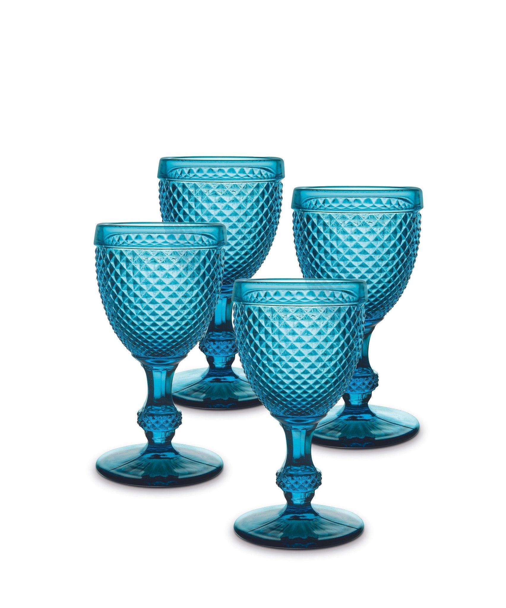 Bicos - Set Of 4 Water Goblets - Amber - - Barware - Tipplergoods