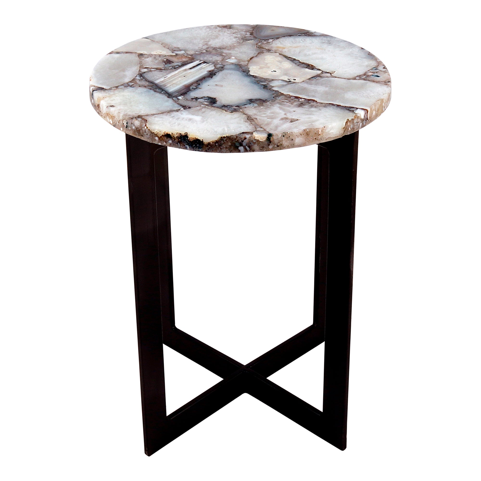 Blanca Agate Drinks Table - Furniture - Tipplergoods