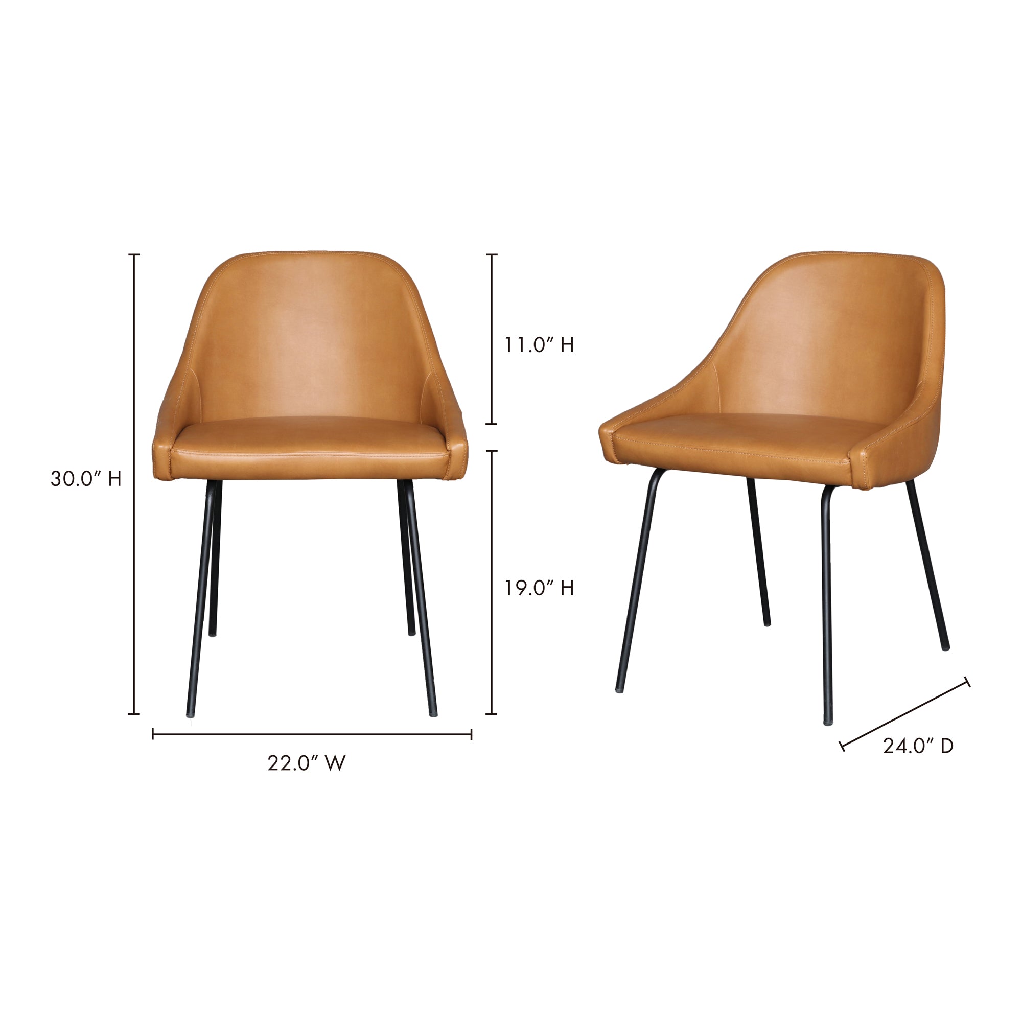 Blaze Dining Chair - Tan - - Furniture - Tipplergoods