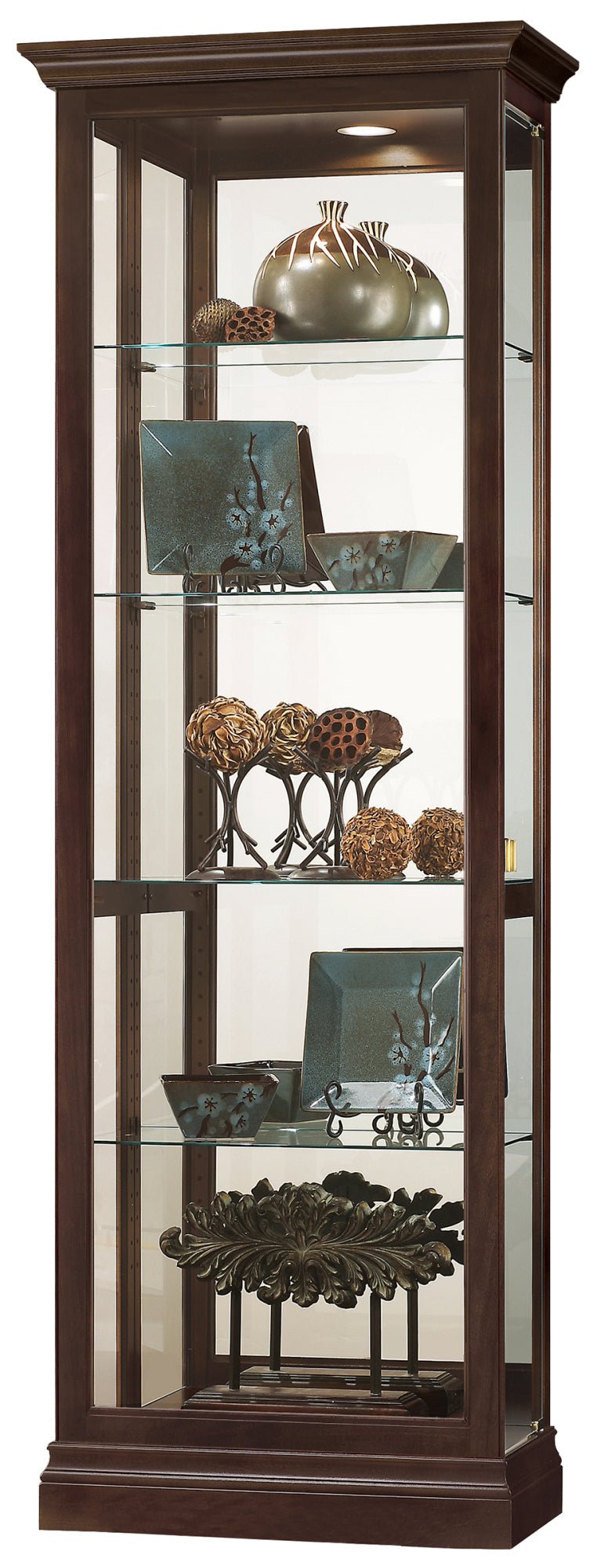 Brantley Curio Cabinet - Espresso - - Furniture - Tipplergoods