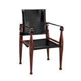 Bridle Campaign Chair, Leather & Acacia