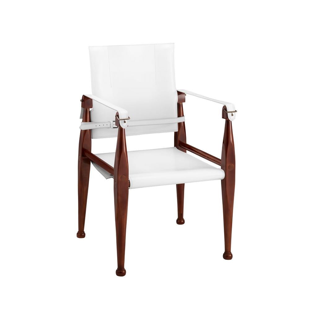 Bridle Campaign Chair - White - - Furniture - Tipplergoods