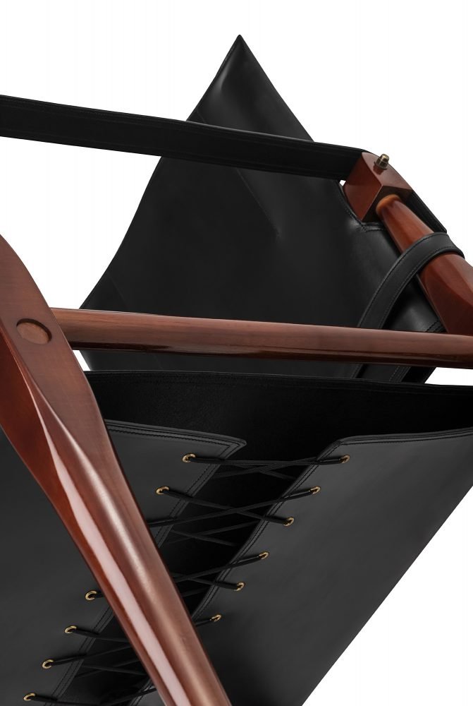 Bridle Campaign Chair - Black - - Furniture - Tipplergoods