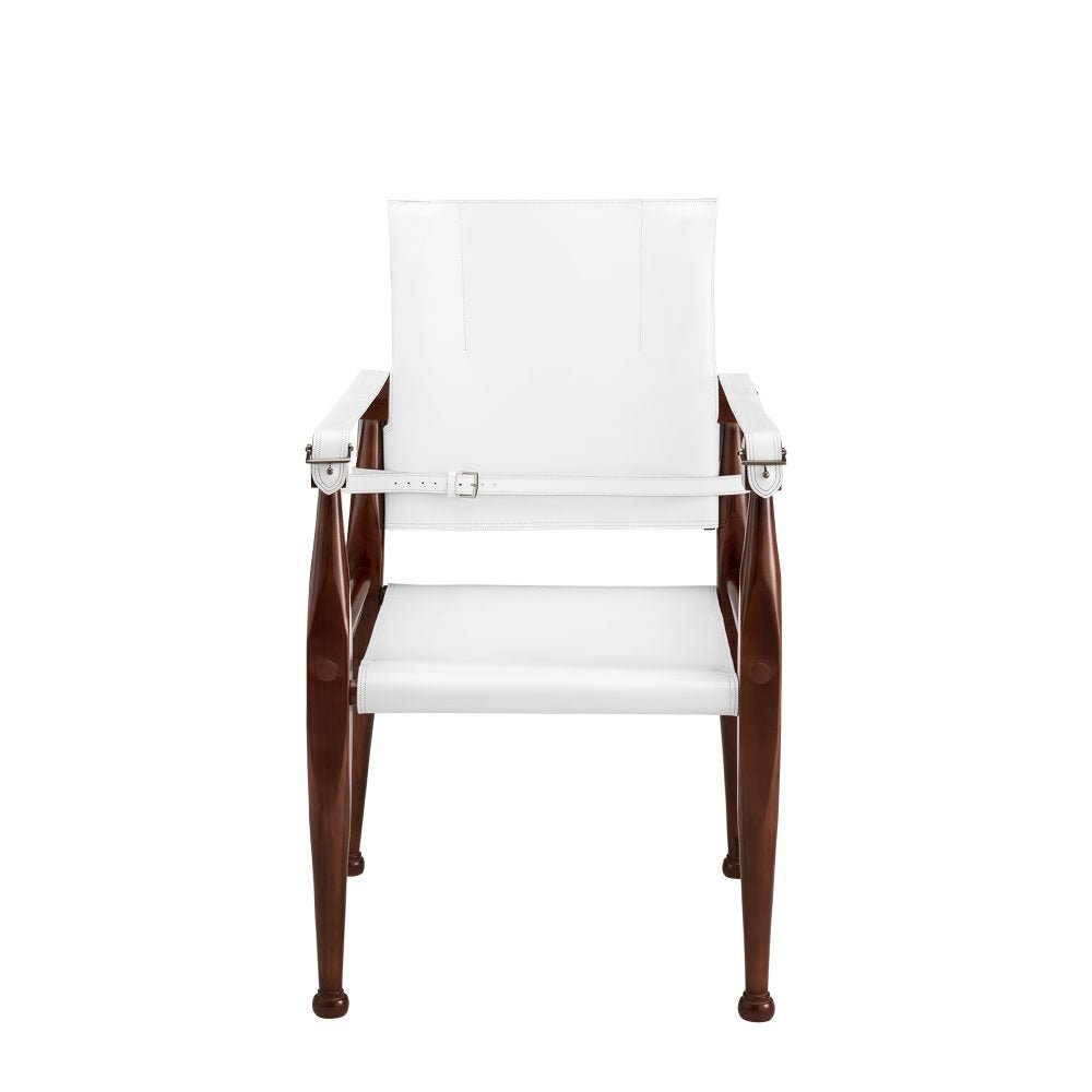 Bridle Campaign Chair - White - - Furniture - Tipplergoods