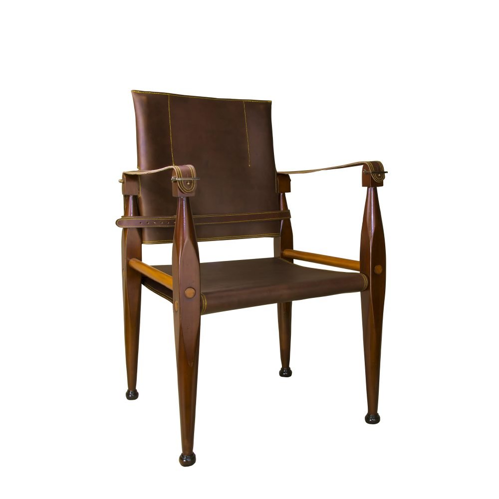 Bridle Leather Campaign Chair - Furniture - Tipplergoods