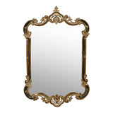 Brun Mirror in Antique Silver & Black