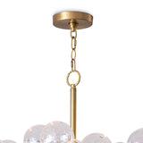Bubbles Chandelier - Clear Natural Brass - - Decor - Tipplergoods