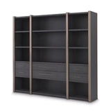 Cabinet Canova charcoal grey oak veneer - Furniture - Tipplergoods