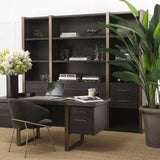 Cabinet Canova charcoal grey oak veneer - Furniture - Tipplergoods