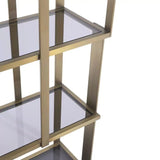 Cabinet Clio brushed brass finish - Furniture - Tipplergoods