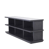 Cabinet Miguel L charcoal grey oak veneer - Furniture - Tipplergoods
