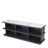 Cabinet Miguel L charcoal grey oak veneer - Furniture - Tipplergoods