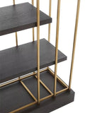 Cabinet Ward - Brushed brass finish | coffee oak veneer - - Furniture - Tipplergoods