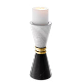 Candle Holder Diabolo black/white marble - Decor - Tipplergoods