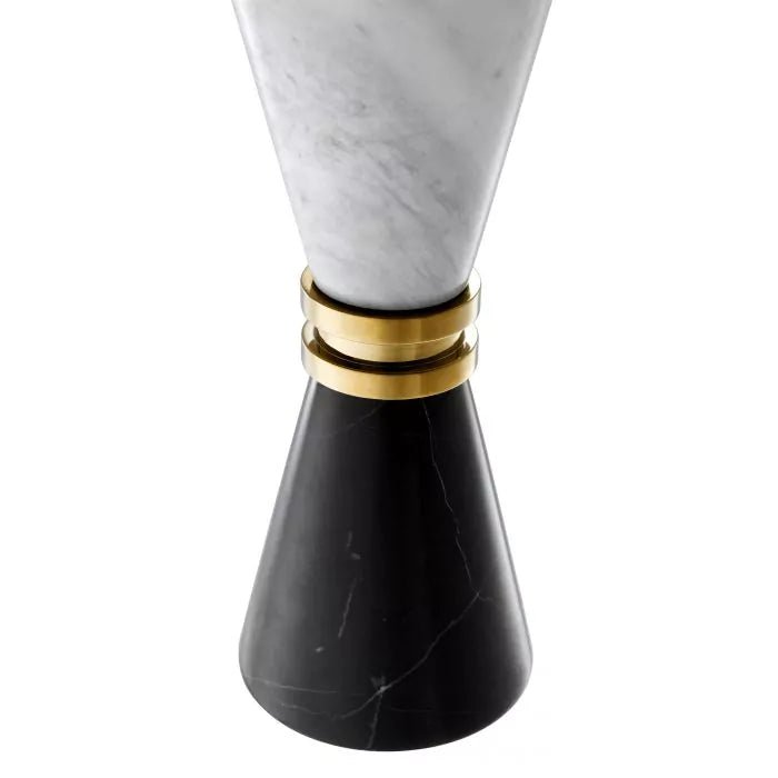 Candle Holder Diabolo black/white marble - Decor - Tipplergoods