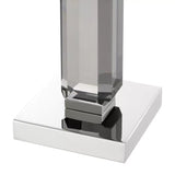 Candle Holder Livia set of 3 - Smoke crystal glass | nickel finish - - Decor - Tipplergoods