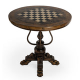 Carlyle Fossil Stone Round Game Table - Gaming - Tipplergoods