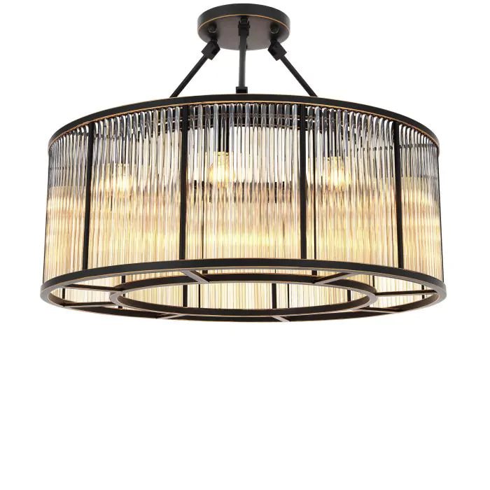 Ceiling Lamp Bernardi - Bronze highlight finish | vintage glass - - Decor - Tipplergoods