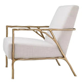 Chair Antico gold finish panama natural - Furniture - Tipplergoods