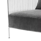 Chair Knox - Polished stainless steel | granite grey - - Furniture - Tipplergoods