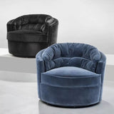 Chair Recla - Cameron faded blue | swivel base - - Furniture - Tipplergoods