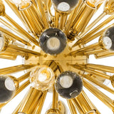 Chandelier Antares 19.6" dia - Gold finish | clear glass - - Decor - Tipplergoods