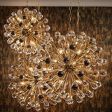 Chandelier Antares 29.5" dia - Gold finish | clear glass - - Decor - Tipplergoods