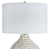 Chevron Bone Table Lamp - Natural - - Decor - Tipplergoods