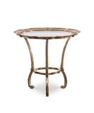 Chiara Side Table in Polished Brass