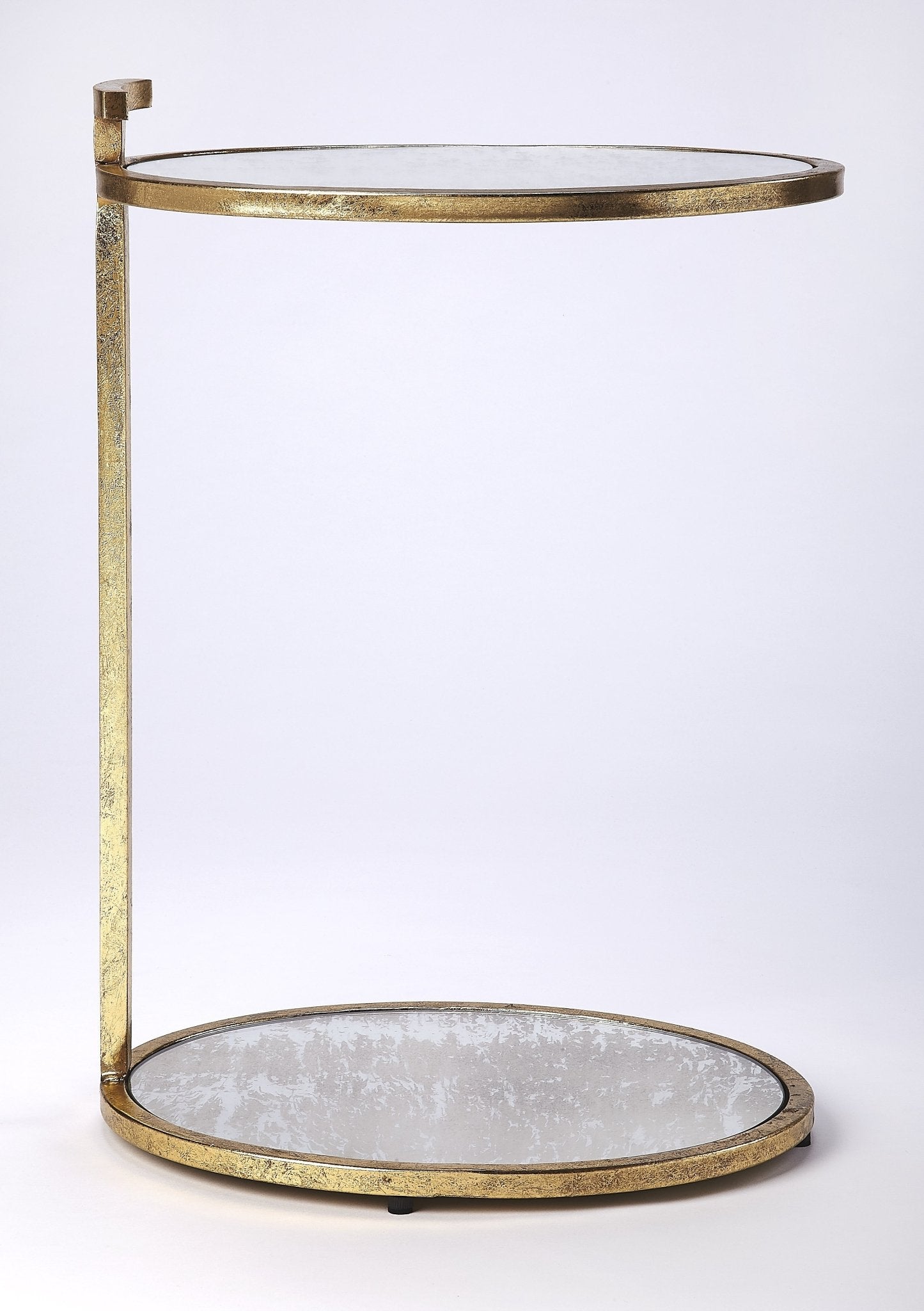 Ciro Side Table - Gold Metal & Mirror - - Furniture - Tipplergoods