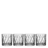City Double Old Fashioned Glass 4PK